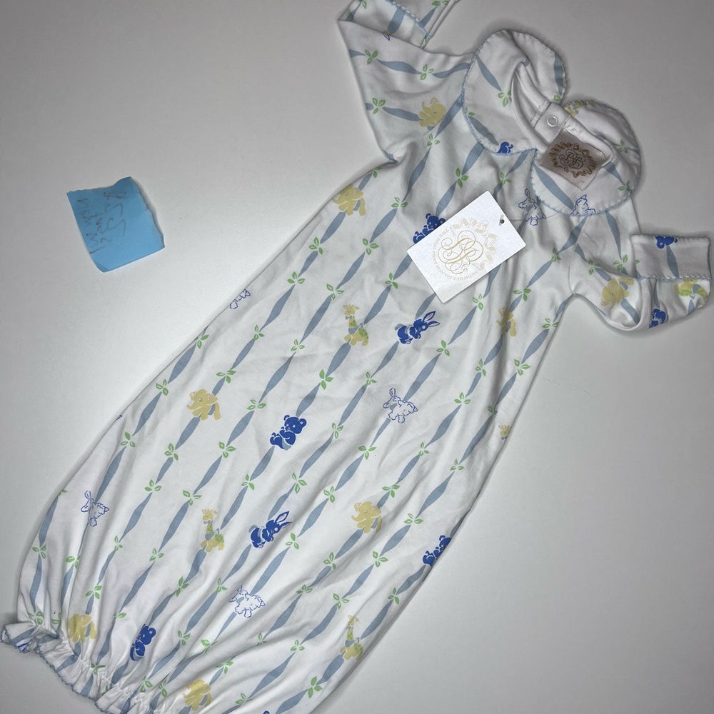 NWT The Beaufort Bonnet Company Gown 0-3M